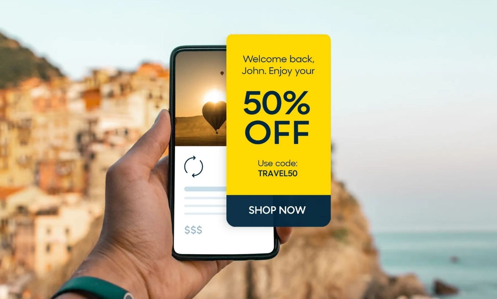 Un client reçoit une campagne de réduction, un excellent moyen pour les marques d'accroître l'engagement de leurs clients.