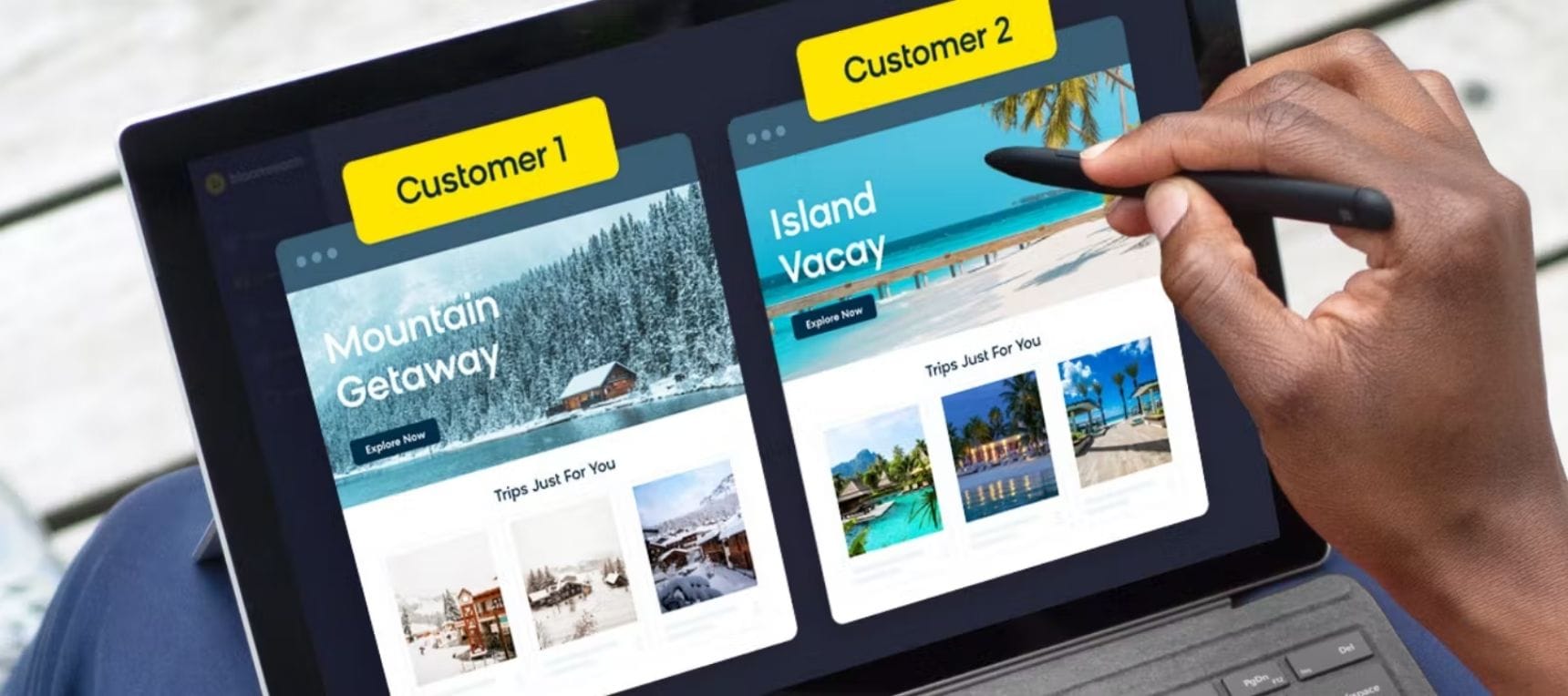 Un spécialiste du marketing qui crée des messages marketing personnalisés afin d'accroître l'engagement des clients auprès de leur public.