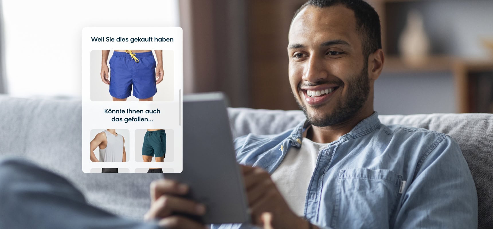 Example of machine learning resulting in a "Because you bought" recommendation module