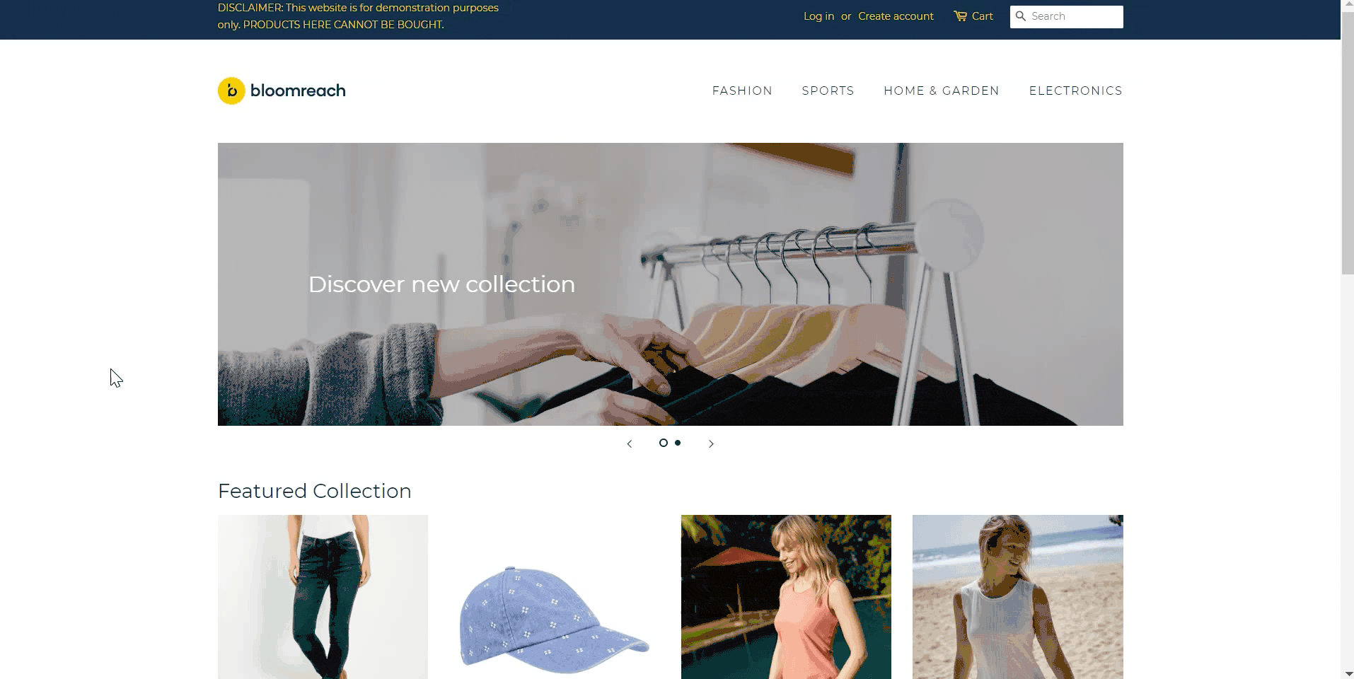 On-exit banner with last viewed items banner plug and play use case center example.