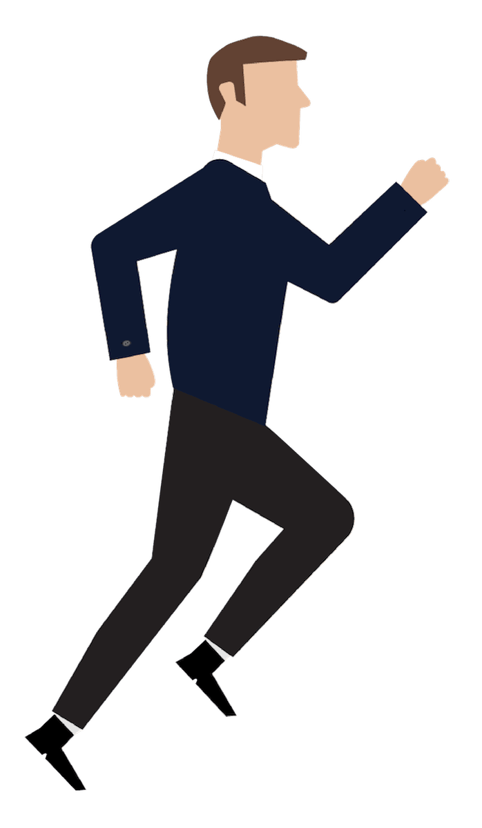 man running