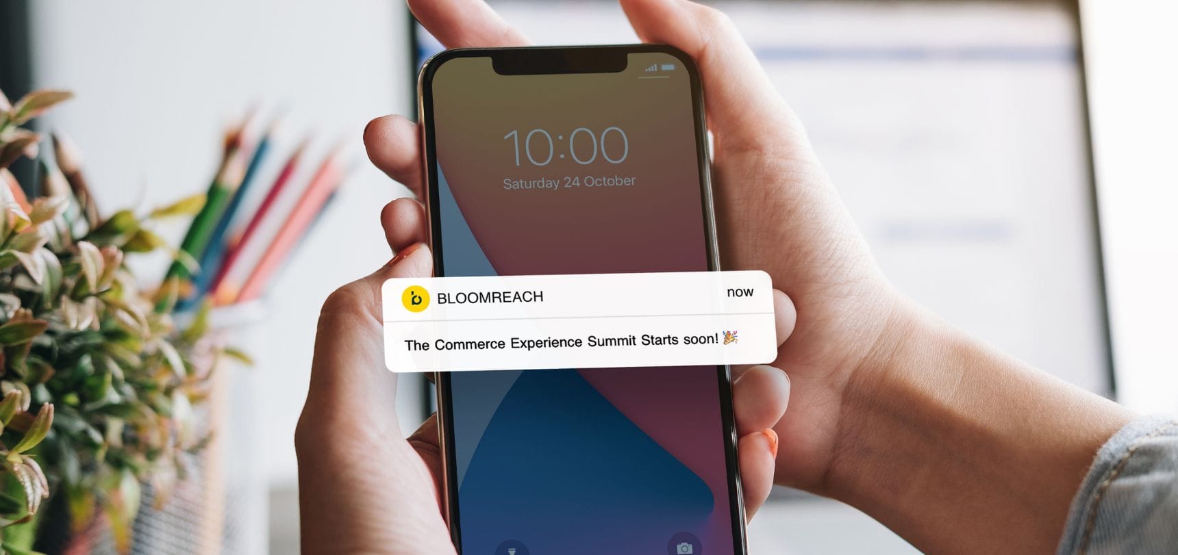 Une alerte d'application mobile informant l'utilisateur qu'un événement va bientôt commencer