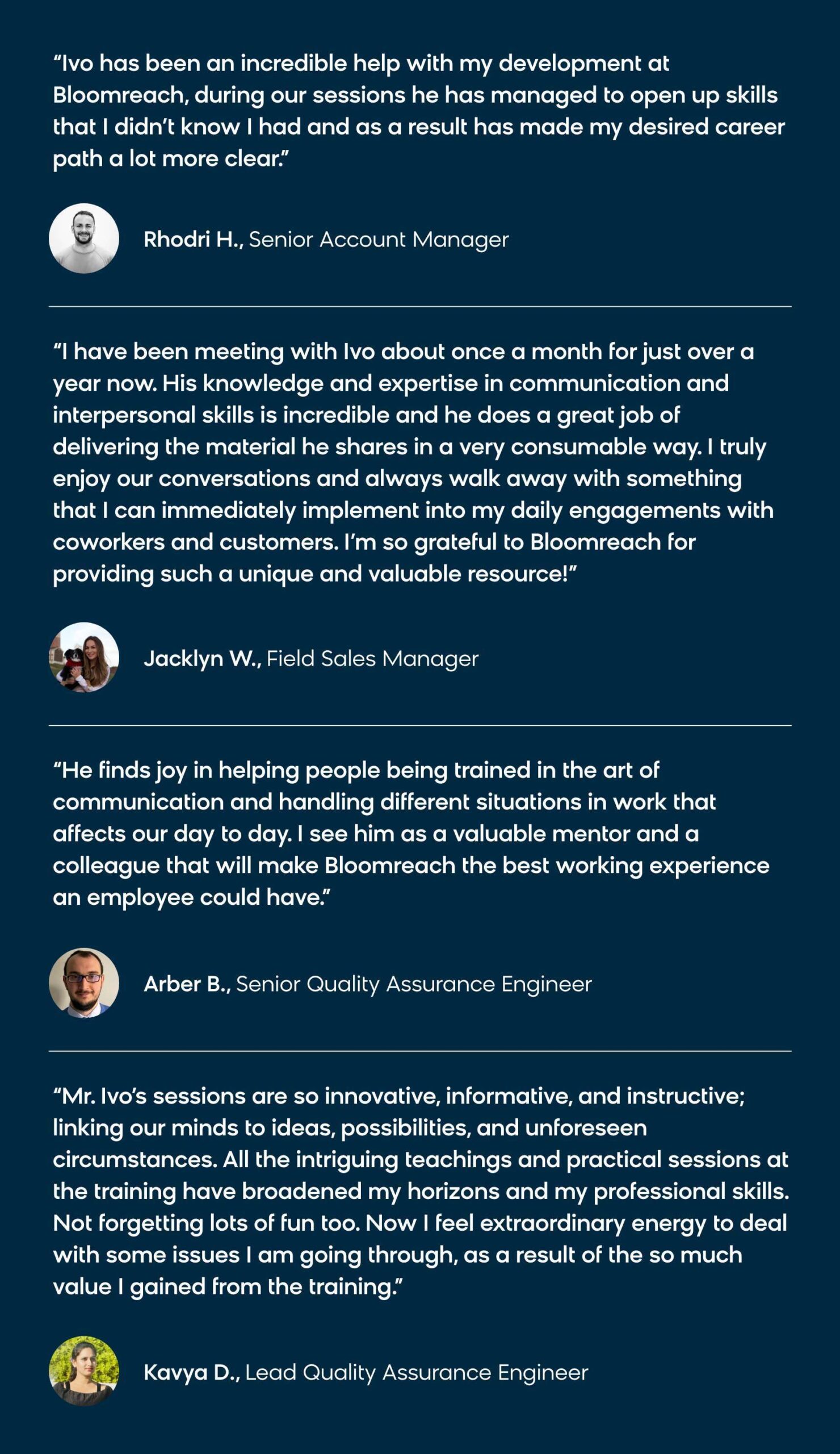 What Bloomreach employees have to say about our internal coach