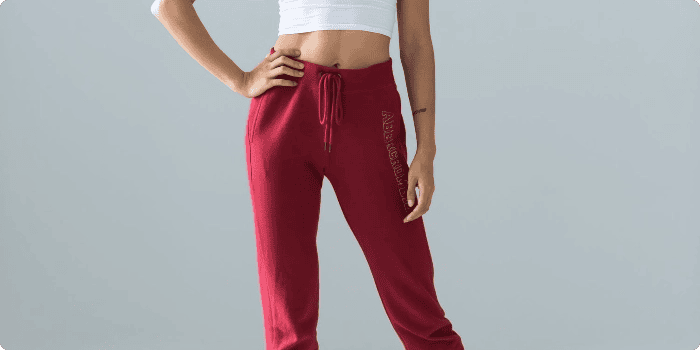 red joggers - clothing color test example for personalized search whitepaper
