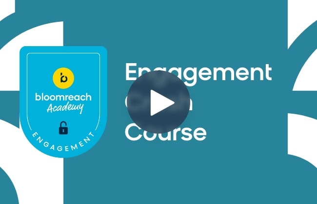 Thumbnail for a video titled 'Academy – Engagement', featuring educational content with interactive elements, emphasizing audience engagement and learning.