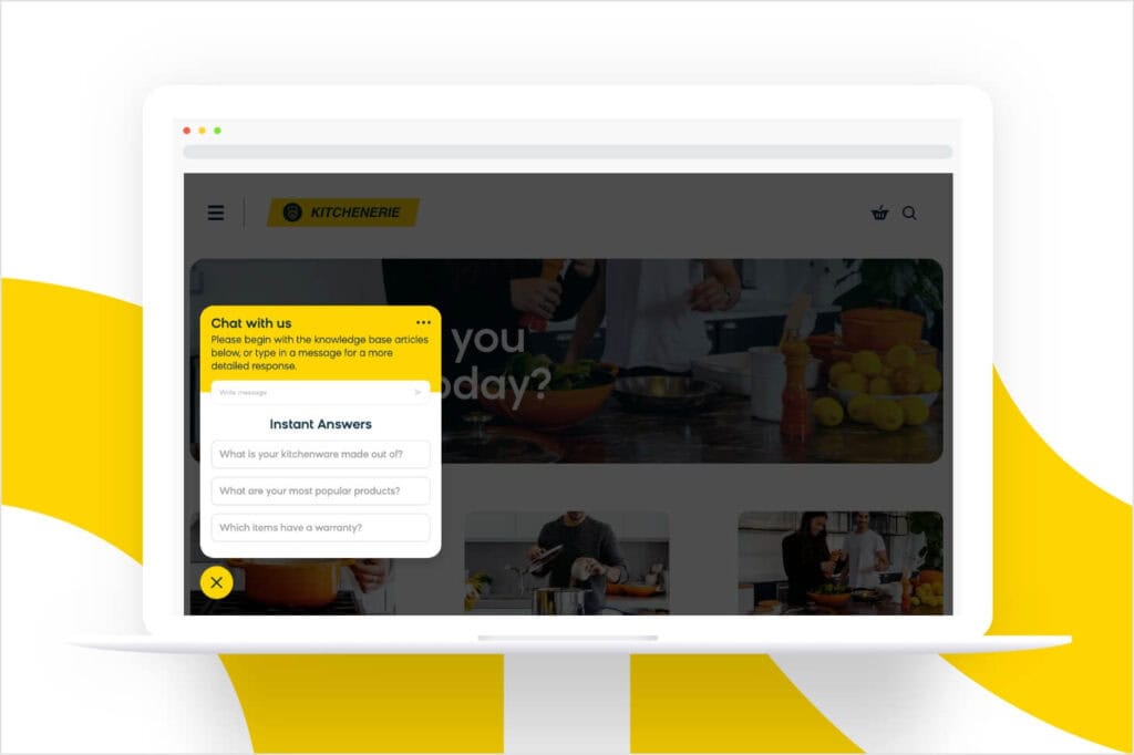 Live chat suggesting knowledge base articles before other assistance