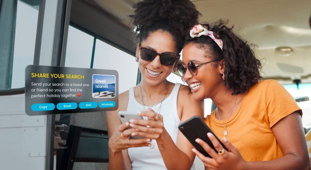 Using Bloomreach to implement "share your search" modules to drive engagement and increase bookings